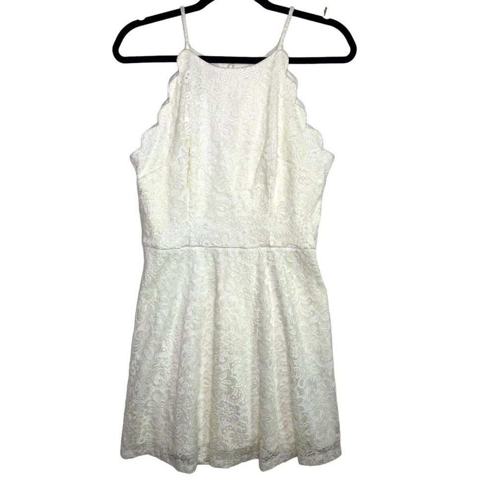 A Byer Womens Dress Size Large Sun‎ Dress Sleeveless Lace Lined Knee Length